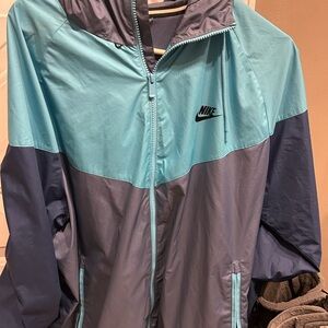 Nike Teal and Charcoal zip up Jacket